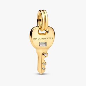 Authentic Pandora NO DUPLICATES Gold Key Charm Pendant - NWOT